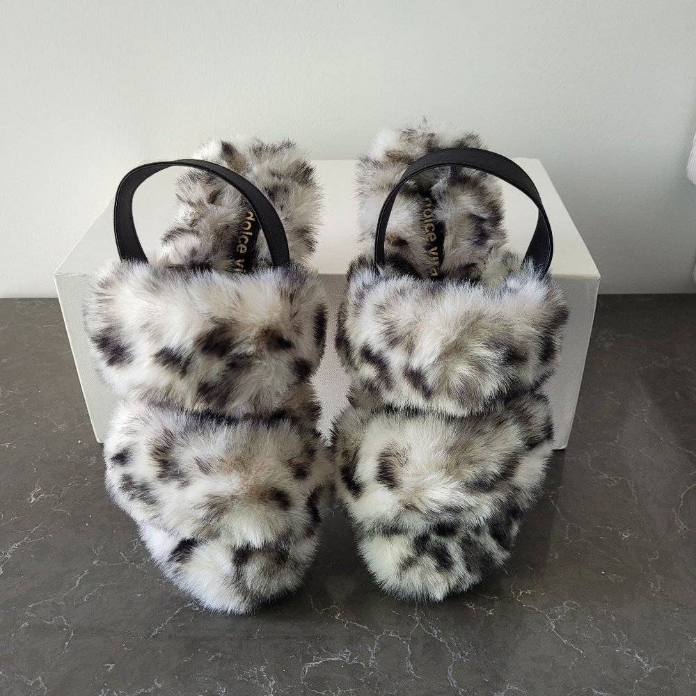 $39 NWT (7) Dolce Vita Pochy Faux Fur Slingback Slipper - Picture 3 of 11